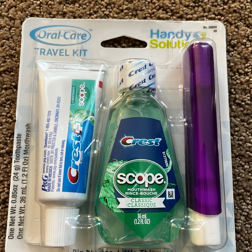 Crest dental kit.  Brand new, perfect for anytime of the year !🥰❤️✈️